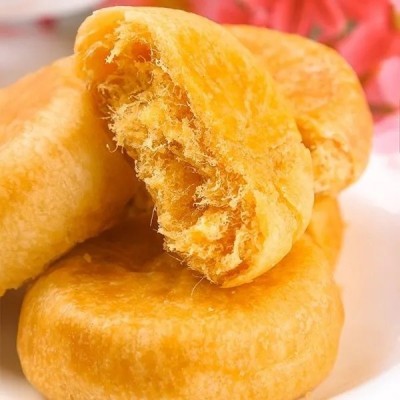 【厂家批发】木糖醇肉松饼1--5斤整箱早餐糕点馅饼散装零食图4