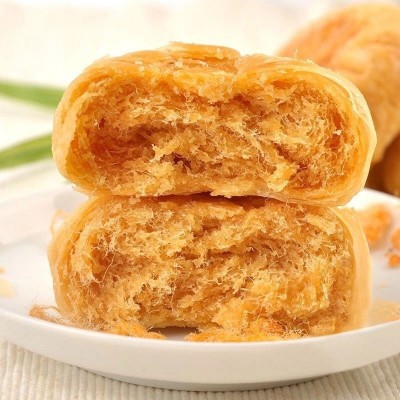 【厂家批发】木糖醇肉松饼1--5斤整箱早餐糕点馅饼散装零食图2