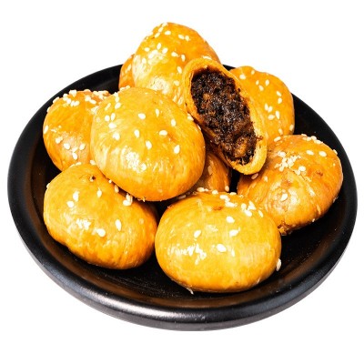黄山烧饼梅干菜扣肉饼正宗安徽特产酥饼传统零食糕点小吃厂家批发图4