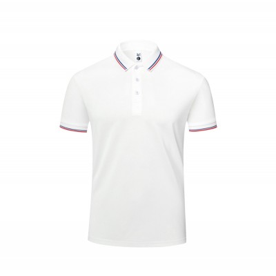 2023新款夏季商务工作服短袖装t恤薄款polo衫团体工厂上衣印logo图2
