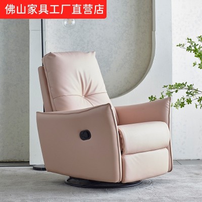 现代简约电动多功能单人沙发懒人布艺客厅休闲躺平可伸缩太空沙发图2
