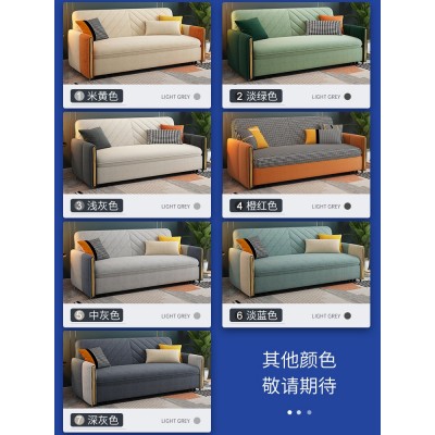 布艺沙发床现代简约客厅小户型多功能两用休闲轻奢网红可折 叠伸缩图4