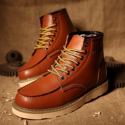 2023跨境外贸秋冬单款马丁靴男英伦休闲高帮鞋子情侣工Mens shoes图3