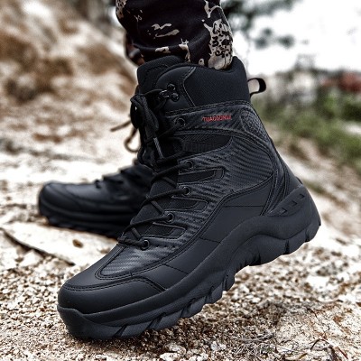 秋冬跨境大码工装靴登山高帮鞋男鞋户外野练战地训练军Mens shoes图5