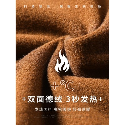 纯色德绒堆堆高领打底衫女内搭秋冬季加绒加厚长袖打底衣紧身t恤图5