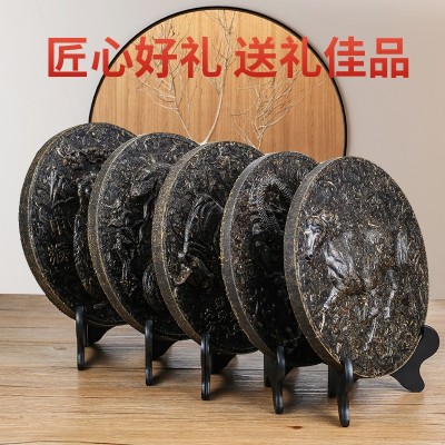 云南普洱生茶 茶雕十二生肖 工艺茶礼品茶1000元图3