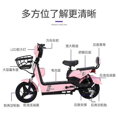 厂家货源批发国标电动车小型车成人代步电动自行车助力两轮电瓶车图2