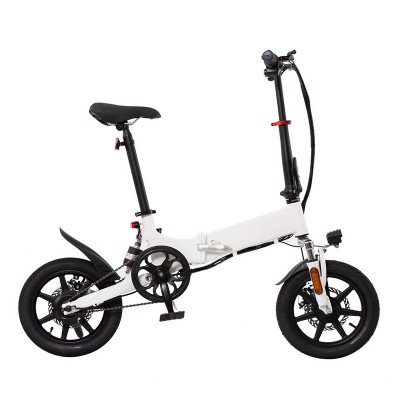 Folding e bike14寸电动自行车锂电单车成人代步车助力折叠车工厂图2
