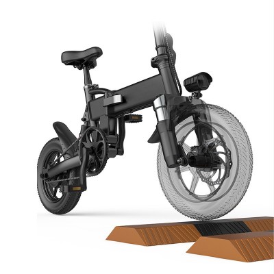 Folding e bike14寸电动自行车锂电单车成人代步车助力折叠车工厂图5