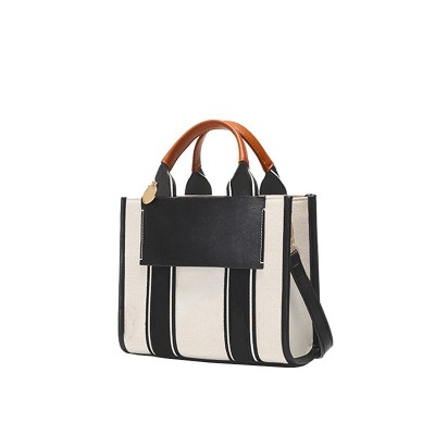 Handbags女包工厂 2023年新款帆布手提包简约单肩斜挎包来图来样图5