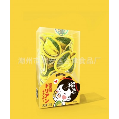 【散装批发】金津食品 榴恋-3D菲林盒75g 创意网红8090零食榴莲糖图5