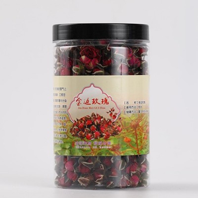 云南金边玫瑰花茶2023散装干花小玫瑰花朵玫瑰花自然晾干基地批发图4