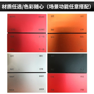 2021年新款触摸式八键铝合金涂鸦zigbee系统智能开关感应灯带图2