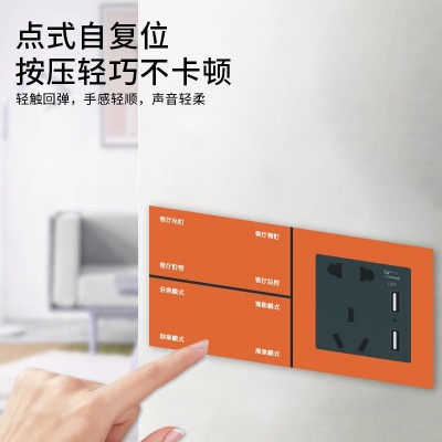 家用智能开关触摸式灯光控制系统全屋智能涂鸦八键按键遥控开关图3