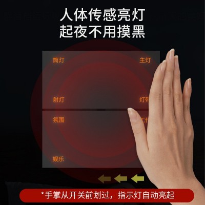 家用智能开关触摸式灯光控制系统全屋智能涂鸦八键按键遥控开关图4