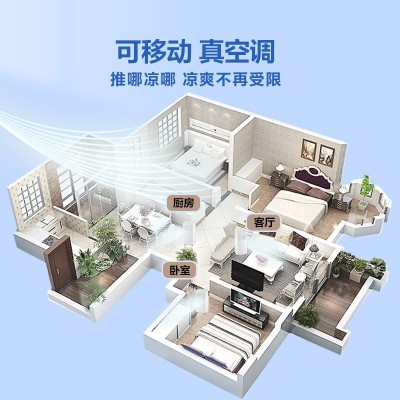 JHS移动空调一体机家用空调客厅空调免安装空调出租房小空调批发图2