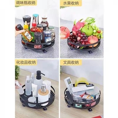 可旋转360度厨房置物架调料收纳置物架收纳盒油盐酱醋调味品罐架图4