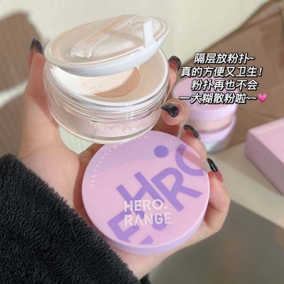 HERORANGE~轻雾定妆散粉空气蜜粉春夏粉饼女持久控油防水遮瑕油皮图2