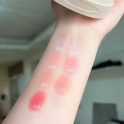 HERORANGE~单色腮红哑光细腻自然裸装膨胀色高光修容一体盘纯欲妆图4