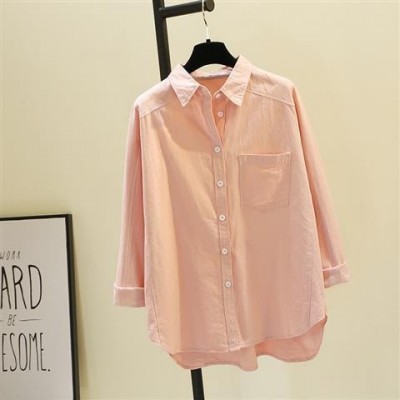 【300斤大码女装-M-8XL】衬衫女夏季外搭开衫防晒衣七分袖小披肩