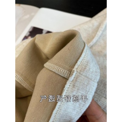 轻奢3000+ 羊毛秋冬加厚保暖高腰松紧腰显瘦直筒裤阔腿裤长裤图4