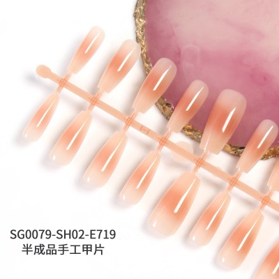 手工穿戴甲专用预制甲片半成品亮光假指甲批发美甲店DIY手工甲片图4