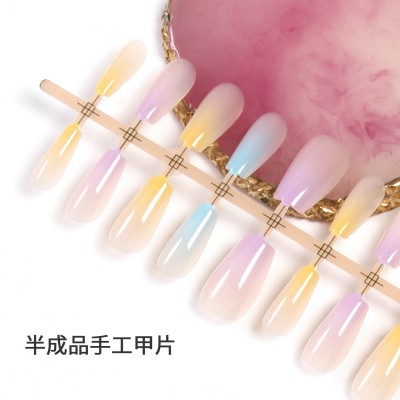 手工穿戴甲专用预制甲片半成品亮光假指甲批发美甲店DIY手工甲片图5