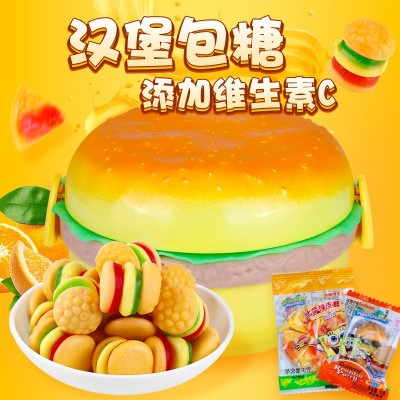 金稻谷100g汉堡罐橡皮糖软糖儿童零食小礼物便当饭盒糖果 厂家批发图3