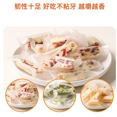 景区热卖特产厂家批发青麦整板散装牛轧糖奶酥牛乳派网红零食年货图2