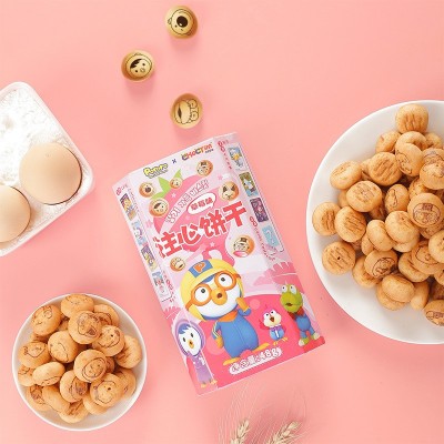 乔克蒂姆 啵乐乐 注心饼干48g香醇巧克力甜心草莓牛奶味夹心饼干图4