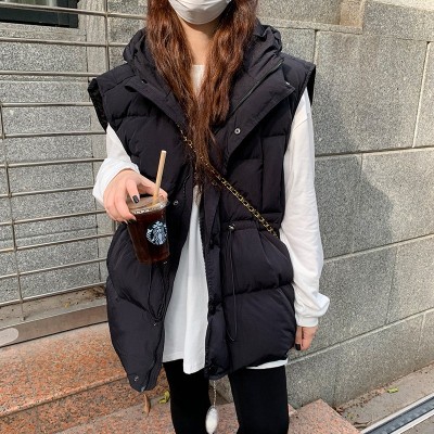 2023秋冬新款羽绒棉马甲女学生韩版宽松坎肩外穿百搭背心马夹外套图3