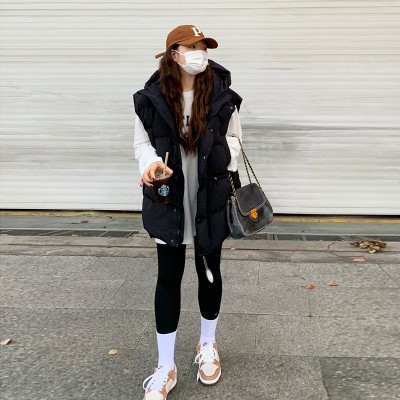 2023秋冬新款羽绒棉马甲女学生韩版宽松坎肩外穿百搭背心马夹外套图2