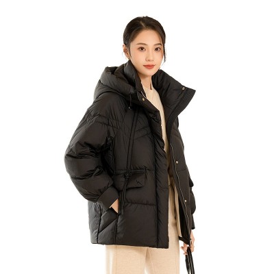 休闲泡芙95白鹅绒羽绒服连帽加厚保暖面包服23新款品牌同 款鹅绒服图5