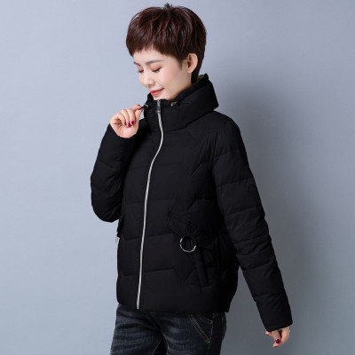 冬装新款时尚气质高立领棉衣保暖休闲中年女装棉服上衣潮舒适显瘦图3