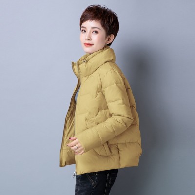 冬装新款时尚气质高立领棉衣保暖休闲中年女装棉服上衣潮舒适显瘦图2