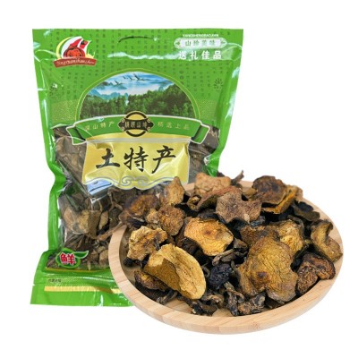 东北特产野生松蘑菇干货250g粘团子松蛾粘蛾子松蘑野生松菇批发图5