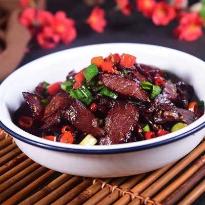 腊牛肉湖南特产农家自制烟熏腊味腌制腊肉瘦肉黄牛肉干500g熏肉图4