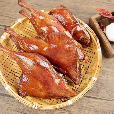 腊鸭腿正宗湖南土特产烟熏鸭腿农家手工自制柴火烟熏咸鸭腿餐饮批图3