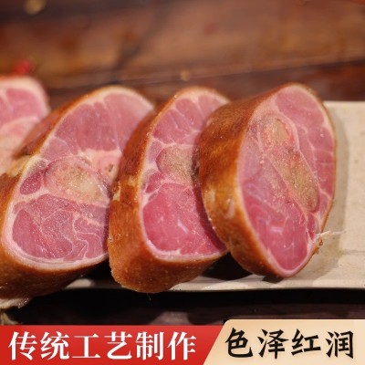 工厂批发代发猪肘湖南特产烟熏猪手风干猪蹄整只腊猪脚 餐饮专供图2