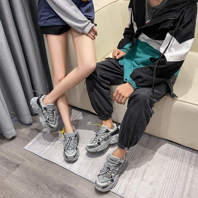 网红老爹鞋女2023年春季新款韩版休闲鞋运动小白鞋ins潮情侣鞋H01图2