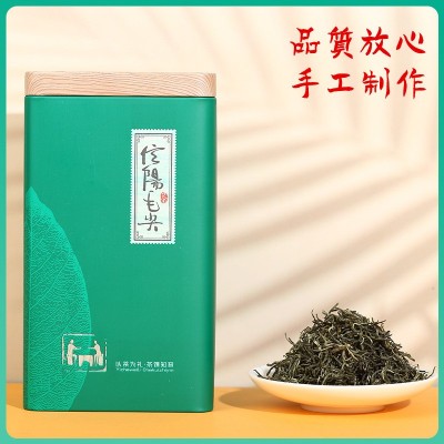 正宗信阳原产地绿茶2023新茶一级绿茶雨前嫩芽毛尖茶散装茶叶500g图2