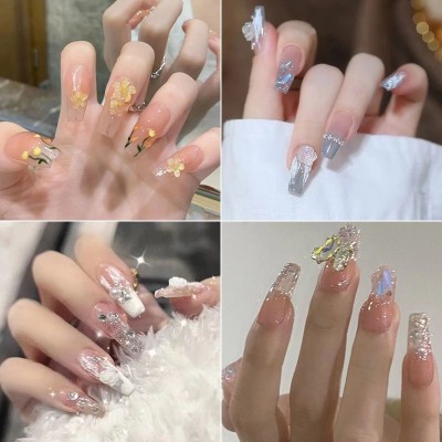 美甲贴片甲片成品甜酷穿戴甲可拆卸指甲贴片假指甲穿戴式指甲贴图2