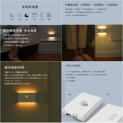 【活动】定制智能感应小夜灯充电无线磁吸式起夜灯LED跨境专供图3
