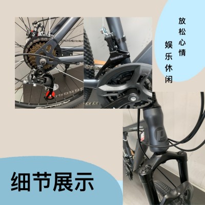 厂家直供菲利普21速碳钢山地车通勤变速自行车男女通用代步脚踏车图2
