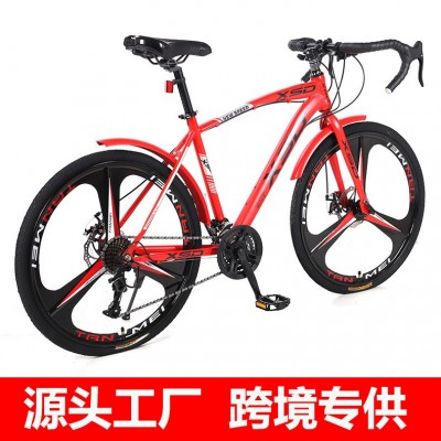 厂家批发公路自行车赛车超快竞速破风单车弯把变速超轻男女款单车图2