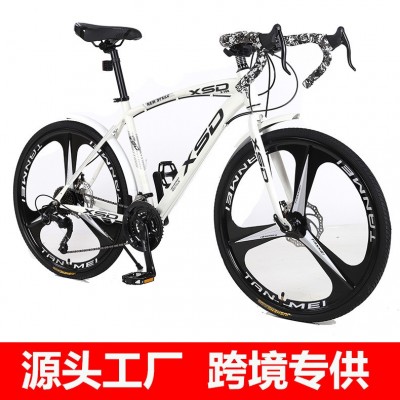 厂家批发公路自行车赛车超快竞速破风单车弯把变速超轻男女款单车图4