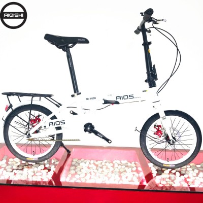 爱骑士折叠自行车16寸单速折叠车正新轮胎三轴轴承高档折叠单速车图2