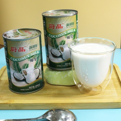 厨晶椰浆海南高浓度椰汁椰奶厚椰乳西米露甜品杨枝甘露原料400ml图6