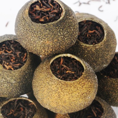 新会晒香小青柑 茶云南普洱茶熟茶天马小青柑茶送礼晒香小青柑图2