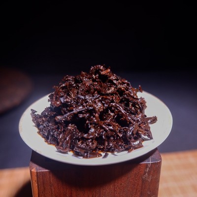 云南茶树王茶厂批发 熟茶茶饼 班章普洱357g普洱茶饼茶叶 普洱茶图4